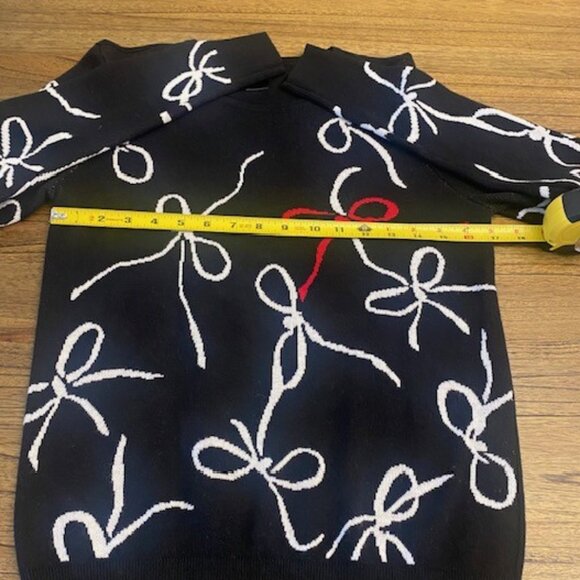 Ann Taylor "Ribbons & Bows" Crewneck Sweater - Picture 13 of 15